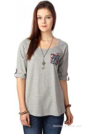 People Casual 3/4 Sleeve Printed Women's Top People Casual 3/4 Sleeve Printed Women's Top